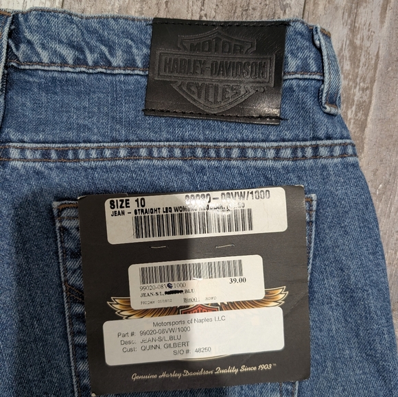 Harley‎ Davidson Women's Straight Legs Jeans Size 10nwt - Picture 6 of 6